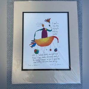 StoryPeople print - “Center on Wheels”. New.